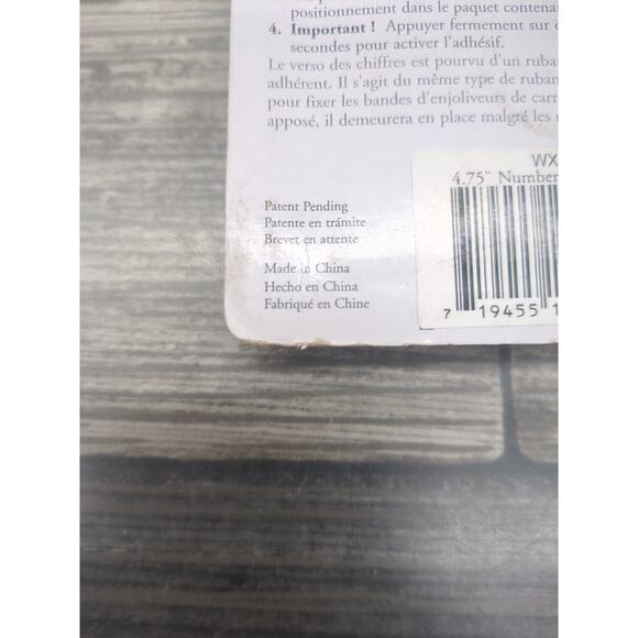 HOUSE NUMBER 4.75" Satin Brass NUMBER #5 For Use with DESIGN IT ADDRESS PLAQUES - Picture 7 of 10